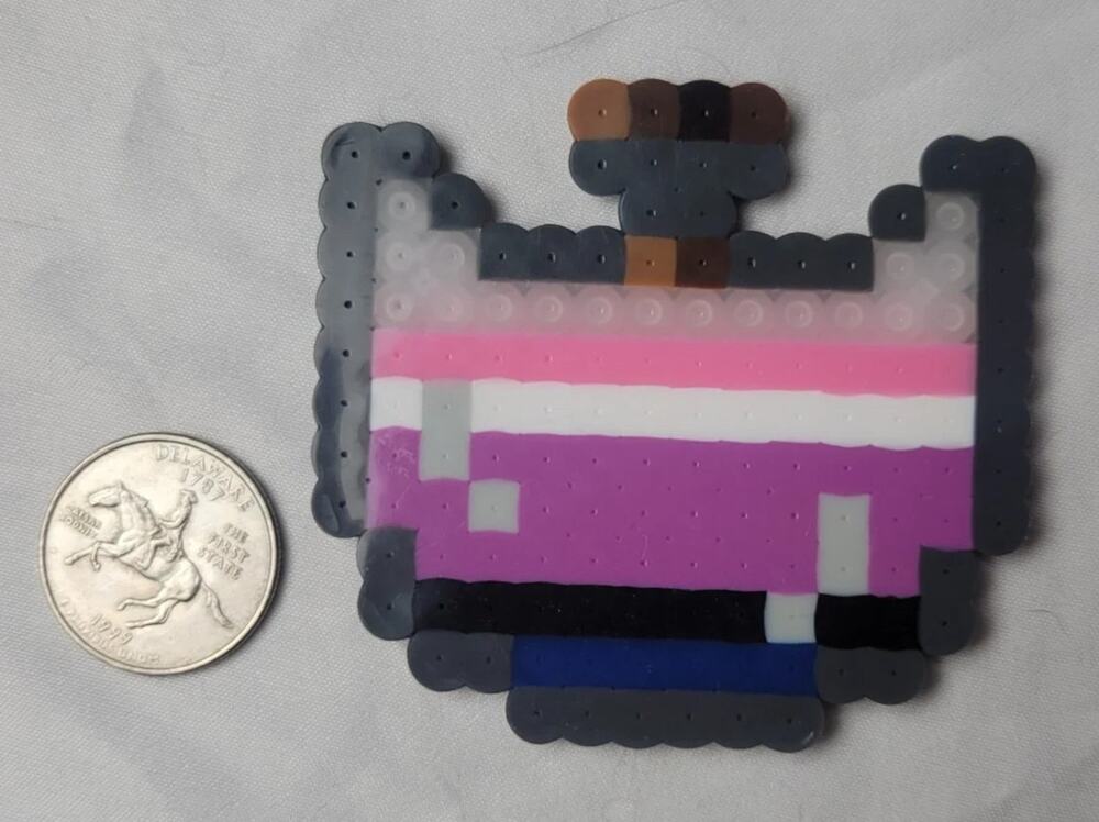 Genderfluid LGBT Potion Perler Pixel Art